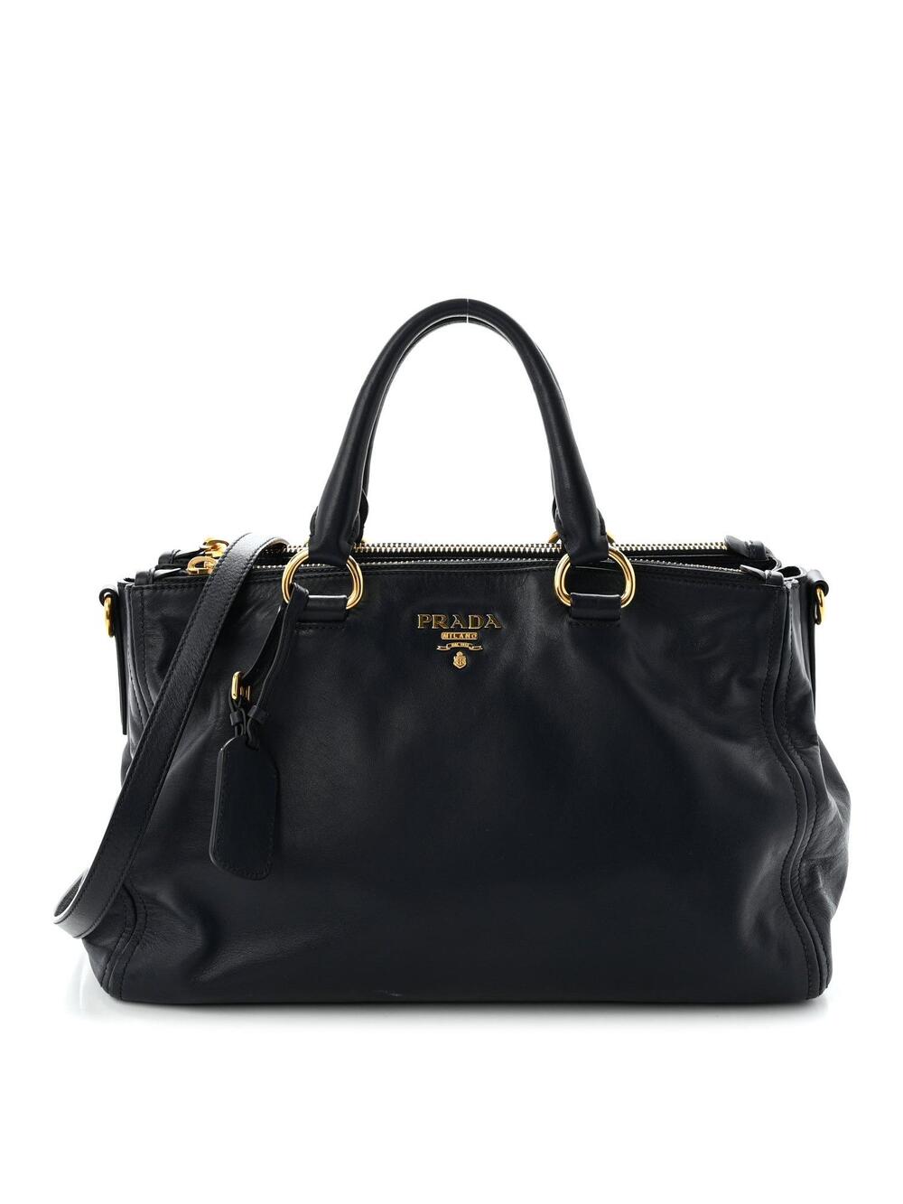 Prada Soft Calfskin Double Zip Shoulder #359255P10B